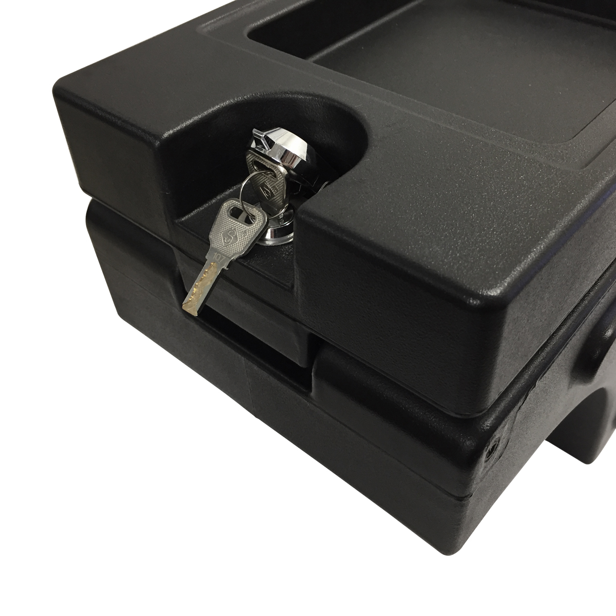 Universal Lockable Side Tool Box For Ute Tub - Fits Hilux, Ranger, Triton, D-Max - Black