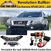 Revolution Bullbar & Winch Combo for Navara NP300 D23 2015-19 Airbag Compatible ADR Matte Black Steel - Image 2
