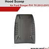 Bonnet Scoop Hood Raptor Style to suit Ford Ranger PX1 T6 2012-2015 Matt Black - Image 8