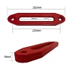Winch Fairlead Red Aluminium Hawse Synthetic Dyneema Rope 4wd 4x4 towing - Image 3