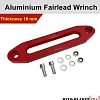 Winch Fairlead Red Aluminium Hawse Synthetic Dyneema Rope 4wd 4x4 towing - Image 5
