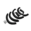 6" Bolted Matte black Fender Flares Set - Image 1