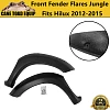 Front Fender Flares fit Toyota Hilux 2012-15 N70 Jungle Style 2PC Wrinkle Black Wheel Arch - Image 1