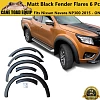 Slim Fender Flares Matt Black 6 PCS for Nissan Navara NP300 D23 2015-2020 Wheel Arch - Image 1