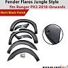 Fender Flares fit Ford Ranger PX3 Jungle Style Matte Black 2018-2021 Sensor Hole Wheel Arch  - Image 1