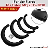 Jungle Flares off Road Guards to suit Mitsubishi Triton MQ 2015-2018 Matte Black - Image 10