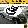 Jungle Flares off Road Guards to suit Mitsubishi Triton MQ 2015-2018 Matte Black - Image 1