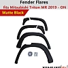 Fender Flares Matte Black suits Mitsubishi Triton MR 2019 Onwards Wheel Arch 4WD - Image 12