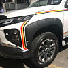 Fender Flares Matte Black suits Mitsubishi Triton MR 2019 Onwards Wheel Arch 4WD - Image 2