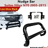 Nudge Bar fit Toyota Hilux N70 Gloss Black Steel Grill Guard 2005-2015 4WD 2WD - Image 12