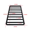 Universal Aluminium Car Trailer Canopy Roof Rack Modular Platform 2100mm x 1300mm - Image 2