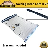 Awning 1.4x2m 280GSM Rear Car Camping Sunshade Tent Outdoor Beach Cover 4WD 4X4 - Image 4