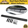 Car Rack Aerodynamic Roof Wind Fairing Air Deflector Kit Black  - Image 1