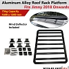 Aluminium Roof Rack for Jimny+Wind Deflector Platform Slimline 2018 Onwards 160x130cm Low Profile - Image 12