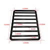 Aluminium Roof Rack for Jimny+Wind Deflector Platform Slimline 2018 Onwards 160x130cm Low Profile - Image 3