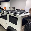 Aluminium Roof Rack for Jimny+Wind Deflector Platform Slimline 2018 Onwards 160x130cm Low Profile - Image 4