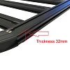 Aluminium Roof Rack for Jimny+Wind Deflector Platform Slimline 2018 Onwards 160x130cm Low Profile - Image 7