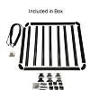 Aluminium Roof Rack for Jimny+Wind Deflector Platform Slimline 2018 Onwards 160x130cm Low Profile - Image 1