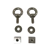 2 X Stainless Steel Eye Bolt Tie Down Kit for Platform Roof Rack fix The 4WD Awning  - Image 2