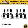 Universal Roof Rack Brackets 100MM 3 Pairs for Rain Gutter Mounts GU patrol landcruiser 80 - Image 1