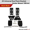 Universal Roof Rack Brackets 100MM For Rain Gutter Mounts Short Length Pair 4X4 4WD - Image 7