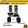Universal Roof Rack Brackets 100MM For Rain Gutter Mounts Short Length Pair 4X4 4WD - Image 1