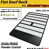 Flat Roof Rack Fits Mitsubishi PAJERO 99 -2018 Powder Coated Steel Matte Finish Low Profile platform  - Image 1