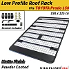Flat Roof Rack Fits TOYOTA Prado 150 series Steel Powder Coated Flat Low Profile Carrier 4x4 4WD - Image 1