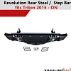 Rear Bar Bumper For Mitsubishi Triton MQ MR 2015-Onwards Protection Tow Heavy Duty 4WD - Image 12
