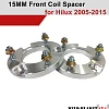 Front Strut Spacers 15mm suits Toyota Hilux Lift Kit 05-21 N70 N80 front Coil Shock Suspension KUN GUN - Image 1