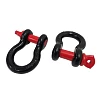 D Shackle 5/8" 16mm Black Pair 4x4 off road shackle Caravan Trailer - Image 3