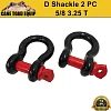 D Shackle 5/8" 16mm Black Pair 4x4 off road shackle Caravan Trailer - Image 1