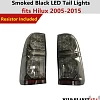 Semi Smoked LED Tail Light Fit Toyota Hilux N70 2005-2015 Rear Tail Lamp Pair - Image 1