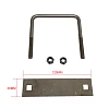 Stainless Steel U Bolt Kit M8 100MM Length with Nylon Nut 4 Set Roof Rack Basket Universal 4X4  - Image 3