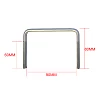 Stainless Steel U Bolt Kit M8 80MM Length with Nylon Nut 4X4 Roof Rack Basket Universal - Image 2