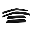 Weather shields for ISUZU D-MAX Dual Cab 08-12 model Holden Rodeo Colorado Tinted Black  - Image 3