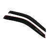 Weather shields for ISUZU D-MAX Dual Cab 08-12 model Holden Rodeo Colorado Tinted Black  - Image 4
