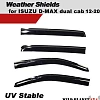 Premium Weather Shield Window Visor Weathershield for ISUZU D-MAX dual cab 12-20 - Image 8