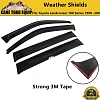 Premium Weather Shields Window Visor 4pcs for Toyota Landcruiser 100 Series 1998-2007 SUV Wagon Tinted Black - Image 1