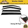Premium Weather Shields Window Visor 4pcs for Toyota Landcruiser 200 Series 2007-2020 SUV Wagon Tinted Black  - Image 1