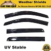 Weathershields Weather shields slim Window Visors for Nissan Navara NP300 15-20 - Image 1