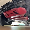 3mm Bash Plates 3pc Front Sump Guard for Toyota Hilux 2015+ N80 Underbody Protection  Red 4X4  - Image 5