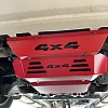3mm Bash Plates 3pc Front Sump Guard for Toyota Hilux 2015+ N80 Underbody Protection  Red 4X4  - Image 4