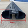 Alloy 135cm Cross Bar with Bolts set Compatible with Canopy Gen1 and 2 Roof Rails - Image 2