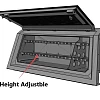 Steel Canopy Side Storage Bin w/ Shelving (Passenger Side) - Image 1