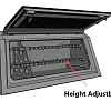 Steel Canopy Side Storage Bin w/ Shelving (Drivers Side) - Image 1
