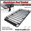 Aluminium Roof Rack Basket Full Length Gutter 2.2m fits Landcruiser 80 Nissan Patrol GU GQ MQ 4WD - Image 9