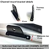 Roof Rack For Hilux Ranger Triton Navara Dmax Aluminium Dual Cab UTE Powder Coated 4WD Luggage Carrier - Image 2