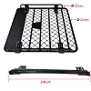 Tradesman Roof Rack for Hilux Ranger Triton Navara Dmax Aluminium Powder Coated Dual Cab UTE 4wd Luggage Basket Carrier - Image 4