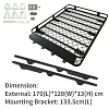 Roof Rack Fits JEEP Grand Cherokee 02/11 On Aluminium Alloy Basket Cage Hydronalium - Image 3